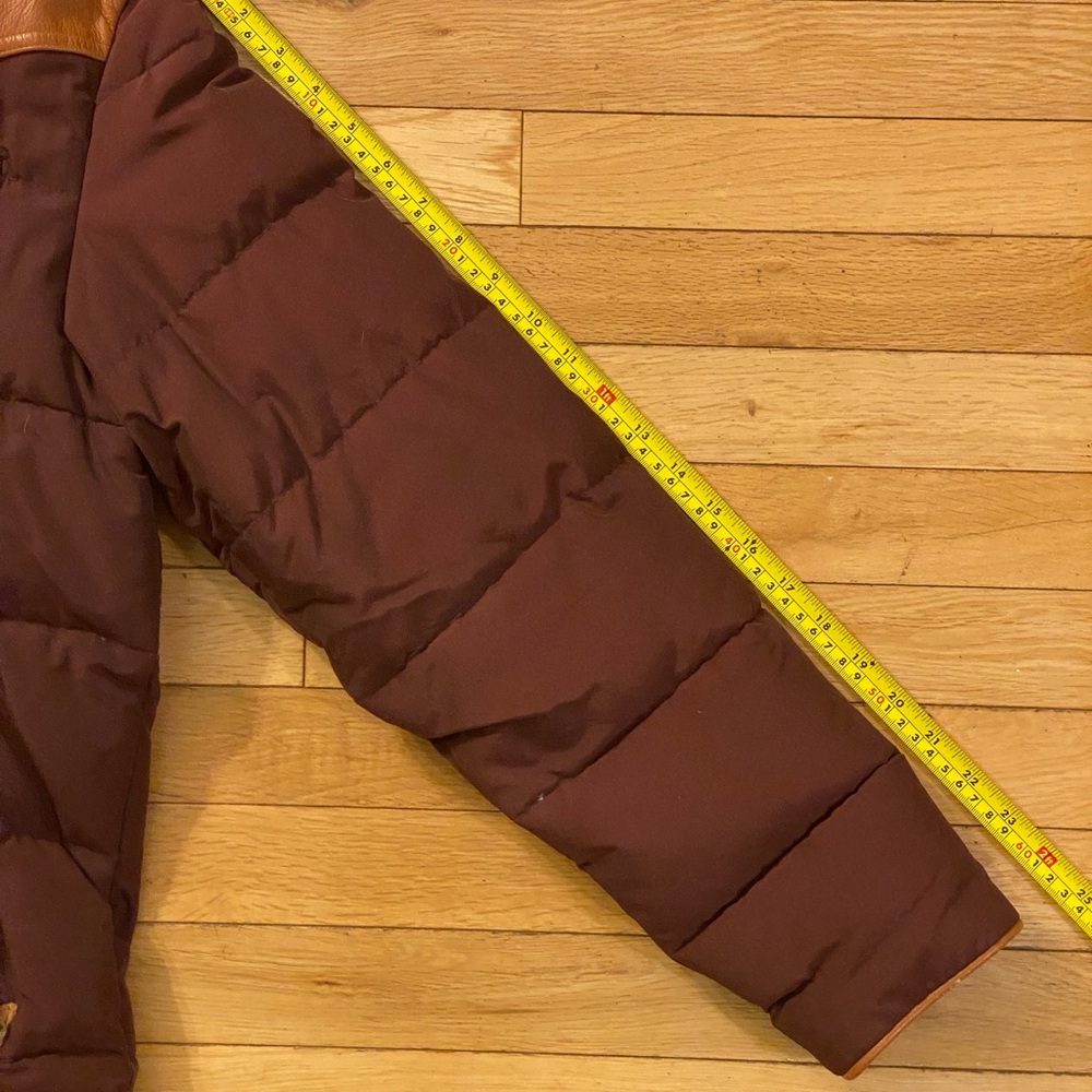 Penfield Down Jacket Maroon with Leather Yoke Men’s Medium very warm! Excellent! - Picture 9 of 9